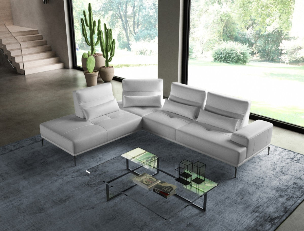 Coronelli Collezioni Sunset - Contemporary Italian Leather Left Facing Sectional Sofa