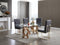 Modrest Javier Modern Glass & Rosegold Dining Table