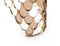 Modrest Javier Modern Glass & Rosegold Dining Table