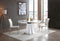 Modrest Cabaret Modern White Round Dining Table