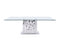 Modrest Edwin Modern Glass & Stainless Steel Dining Table