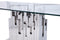 Modrest Edwin Modern Glass & Stainless Steel Dining Table