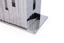 Modrest Edwin Modern Glass & Stainless Steel Dining Table