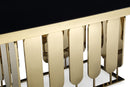 Modrest Griffith Modern Black Glass & Gold Dining Table