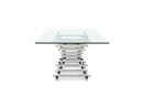 Modrest Crawford Modern Rectangular Glass Dining Table