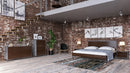 Nova Domus Conner Modern Dark Walnut & Faux Concrete Bedroom Set