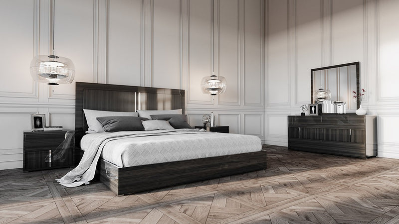 Modrest Ari Italian Modern Grey Bed