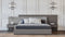Nova Domus Enzo Italian Modern Grey Oak & Fabric Bedroom Set