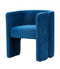 Modrest Tirta Modern Blue Accent Chair  by Hollywood Glam