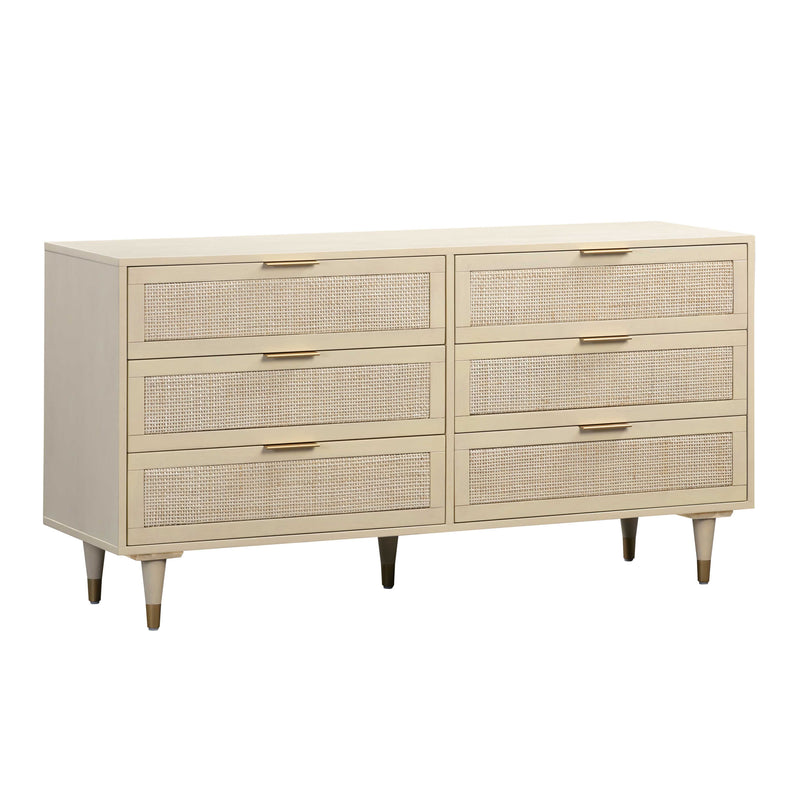 Sierra Buttermilk 6 Drawer Dresser