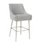 Beatrix Pleated Velvet Bar Stool