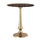 Gold Goathide Side Table