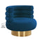 Naomi Navy Velvet Swivel Chair