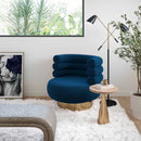 Naomi Navy Velvet Swivel Chair