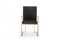 Modrest Trea - Modern Black Velvet & Rosegold Dining Chair