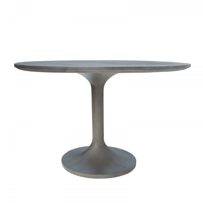 Modrest Wagner Modern Grey Concrete Round Dining Table