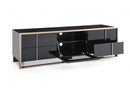 Nova Domus Cartier Modern Black & Rosegold TV Stand