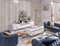 Modrest Legend Modern White & Gold TV Stand