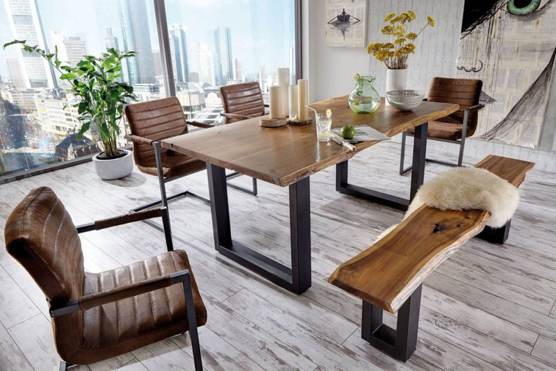 Modrest Taylor - X-Large Modern Live Edge Wood Dining Table