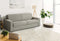 Modrest Made in Italy Urrita - Modern Gray Fabric Sofa Bed w/ Queen Size Mattress