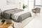 Modrest Made in Italy Urrita - Modern Gray Fabric Sofa Bed w/ Queen Size Mattress