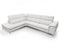 Coronelli Collezioni Viola - Italian Contemporary Grey Leather Left Facing Sectional Sofa