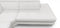 Coronelli Collezioni Viola - Italian Contemporary Grey Leather Left Facing Sectional Sofa