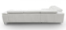 Coronelli Collezioni Viola - Italian Contemporary Grey Leather Left Facing Sectional Sofa