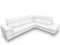 Coronelli Collezioni Viola - Italian Contemporary White Leather Right Facing Sectional Sofa
