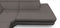 Coronelli Collezioni Viola - Italian Contemporary Grey Leather Right Facing Sectional Sofa