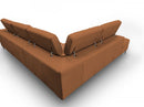 Coronelli Collezioni Viola - Italian Contemporary Cognac Leather Left Facing Sectional Sofa