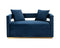 Modrest Wells - Modern Blue Velvet Loveseat