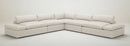 Divani Casa Kelly - Modern Light Grey Fabric Sectional Sofa