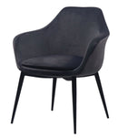 Modrest Wilson Modern Velvet & Black Dining Chair
