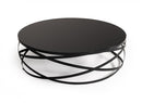 Modrest Wixon Modern Black Round Coffee Table