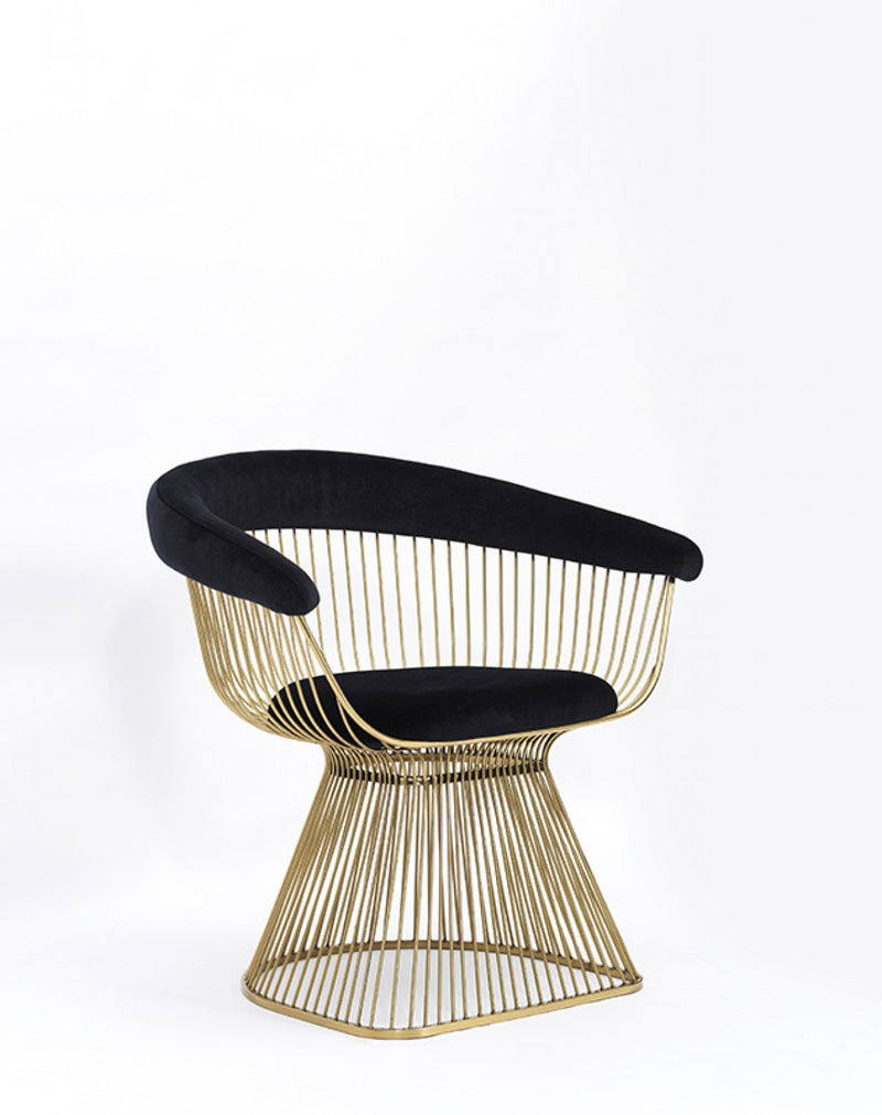 Modrest Chandler - Modern Velvet & Gold Dining Chair