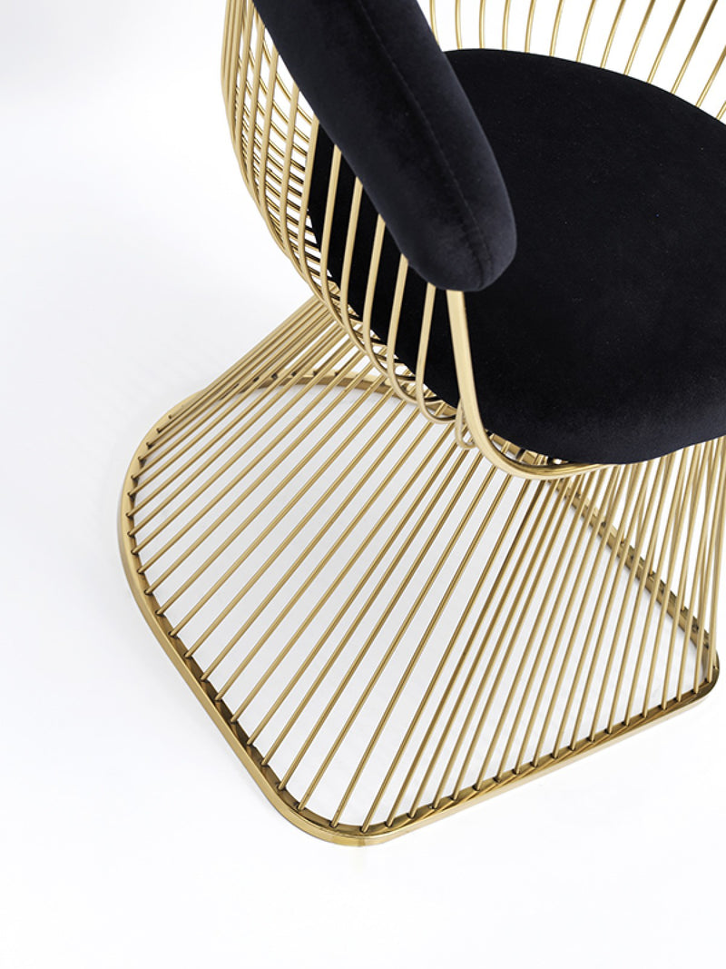 Modrest Chandler - Modern Velvet & Gold Dining Chair
