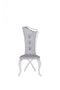 Modrest Bonnie Modern Grey Velvet & Stainless Steel Dining Chair (Set of 2)