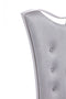 Modrest Bonnie Modern Grey Velvet & Stainless Steel Dining Chair (Set of 2)