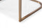 Modrest Yukon Modern Fabric and Antique Brass Dining Chair