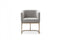 Modrest Yukon Modern Fabric and Antique Brass Dining Chair