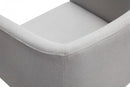 Modrest Yukon Modern Fabric and Antique Brass Dining Chair