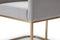 Modrest Yukon Modern Fabric and Antique Brass Dining Chair